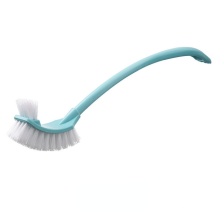 Brosse de nettoyage des toilettes ménagers avec une longue poignée et un ensemble de pinceaux de toilettes de type mural pratiques